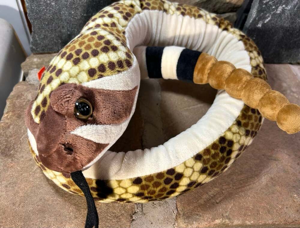 Wild Republic Western Diamondback Rattlesnake Plush Stuffed Animal READ